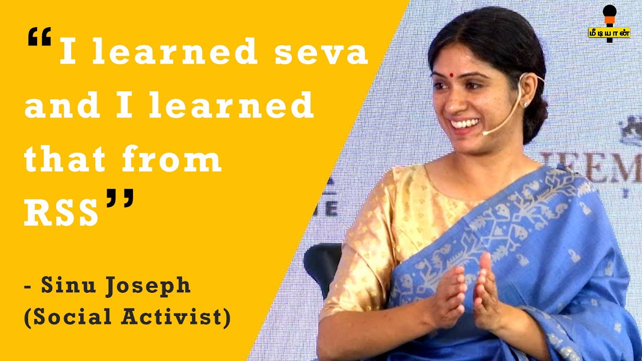 I learned seva and I learned that from RSS | Sinu Joseph (Social Activist)
