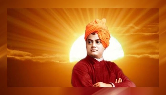 Swami Vivekananda during the Parliament of Religions at Chicago