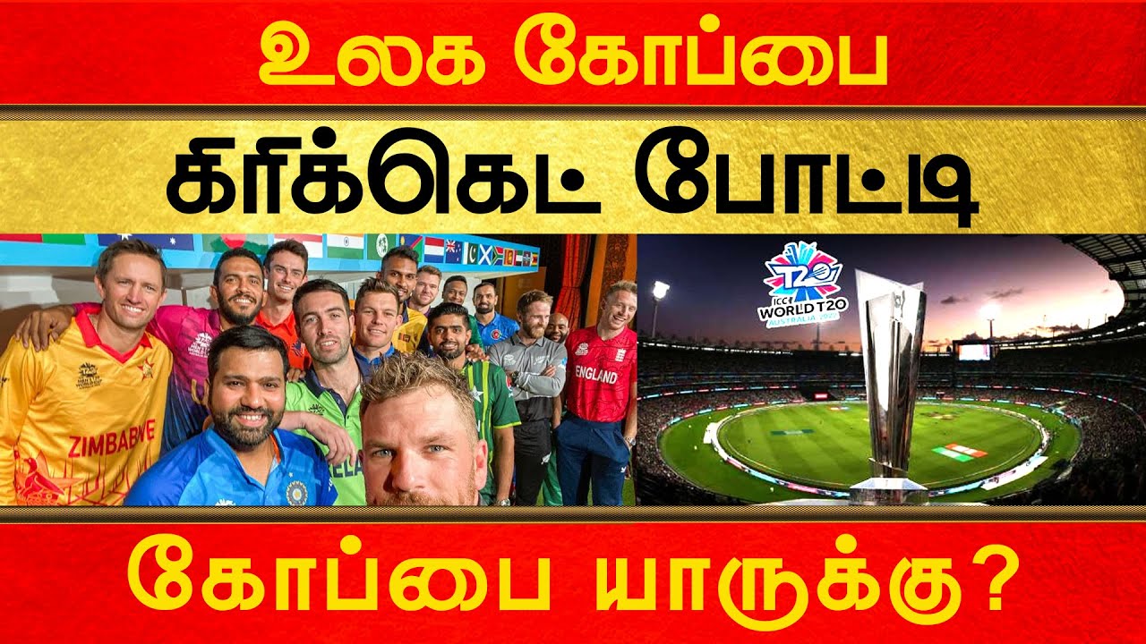 உலக கோப்பை கிரிக்கெட் போட்டி கோப்பை யாருக்கு? Journalist Bharath | T20 World Cup | IND vs ENG
