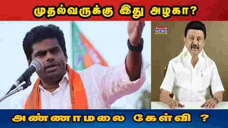 முதல்வருக்கு இது அழகா அண்ணாமலை கேள்வி | Annamalai Speech